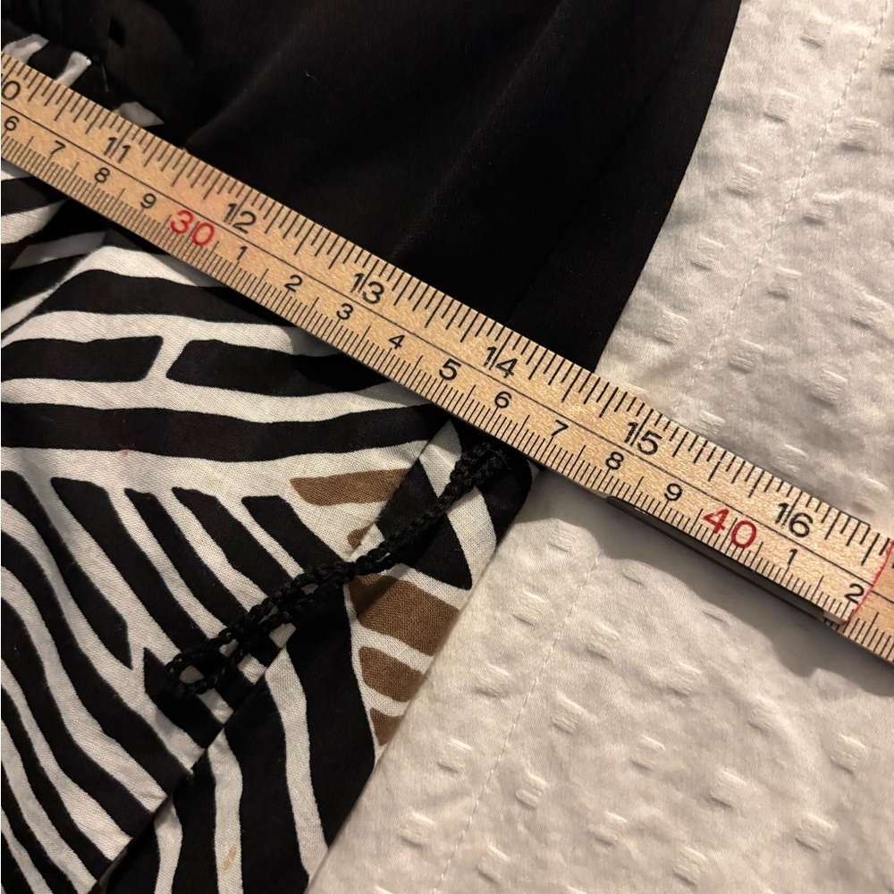 Talbots Black and Tan Patterned Maxi Dress Size 12 - Picture 10 of 11